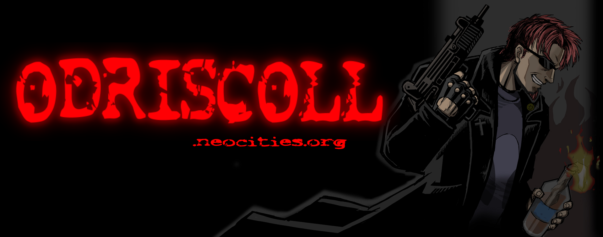 ODRISCOLL .neocities.org postal dude banner